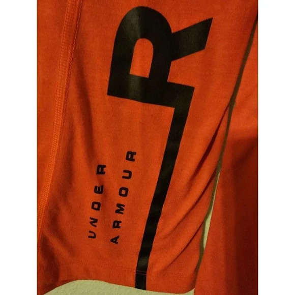 UNDER ARMOUR RUNNING SHIRT MEN SIZE MEDIUM LONG SLEEVE MELON  COLORED - Picture 3 of 8